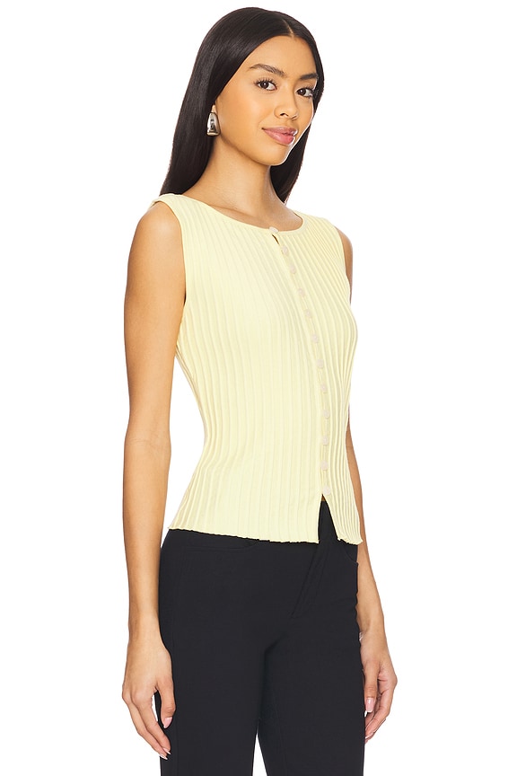view 2 of 4 Tilly Vest in Mellow Yellow