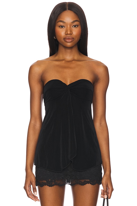 view 2 of 5 Call Me Later Tunic in Black