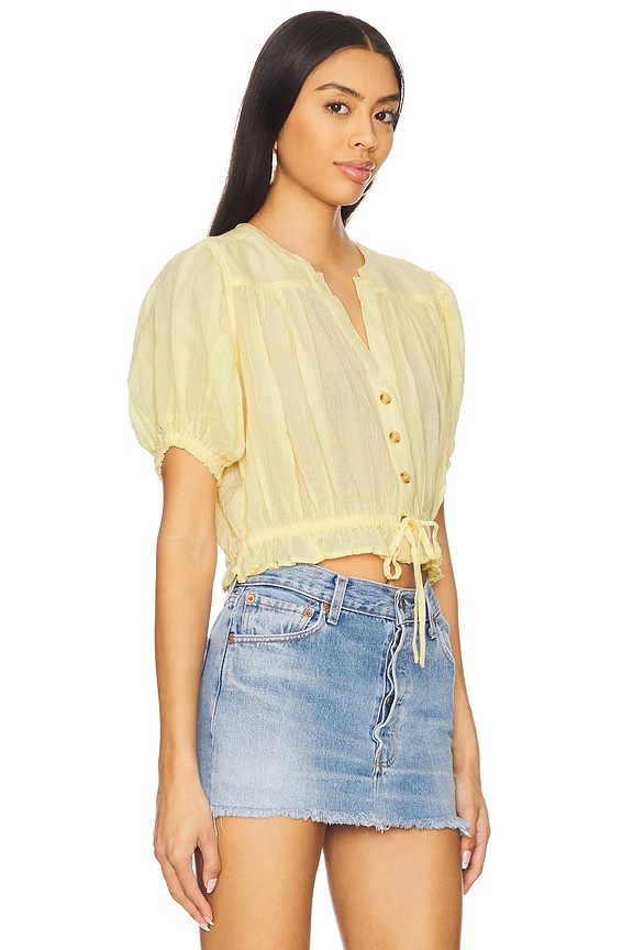 view 2 of 4 x We The Free Little Cloud Shirt in Banana Cream