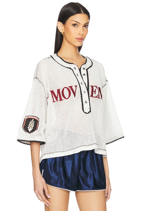 view 2 of 5 x FP Movement Camp Out Tee in Ivory Combo