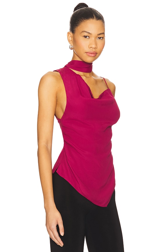 view 2 of 5 True To You Tank in Beet Red