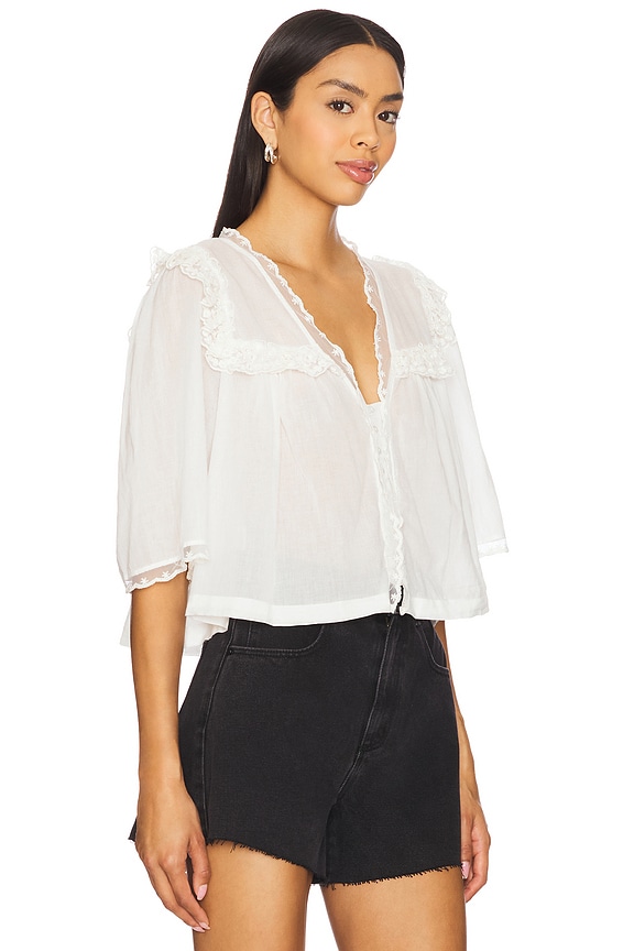 view 2 of 5 Luna Top in Optic White