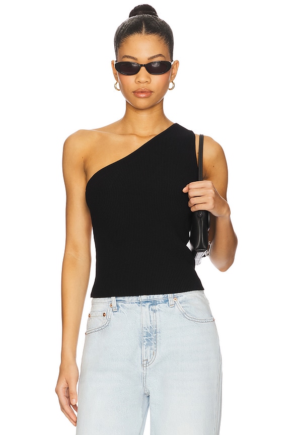view 2 of 6 x REVOLVE Jayne One Shoulder Top In Black in Black