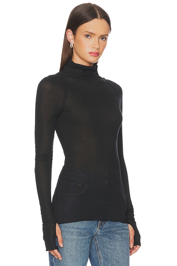 view 2 of 4 Close To Home Layering Top in Black