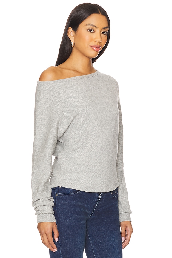 view 2 of 4 x We The Free Jess Long Sleeve In Heather Grey in Heather Grey