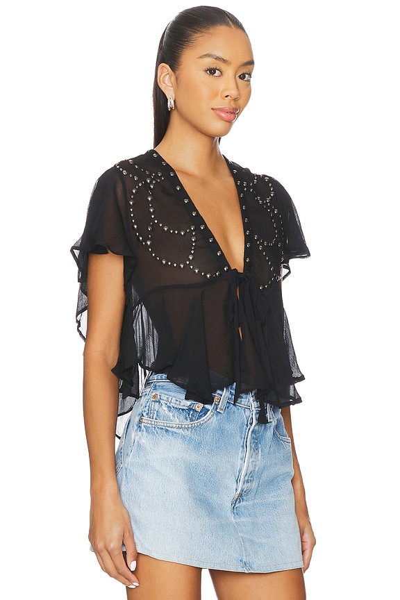 view 2 of 4 x REVOLVE So Fine Studded Top in Black
