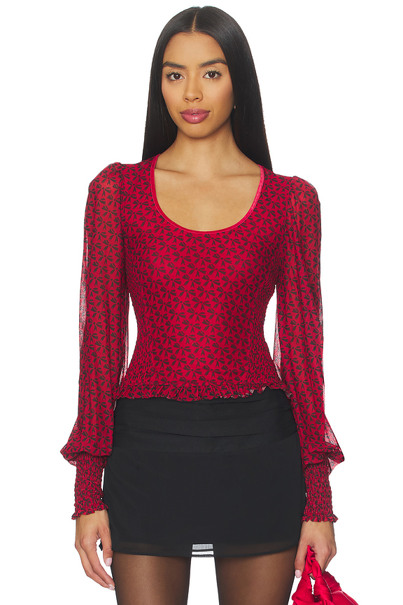 view 1 of 5 Dottie Knit Top in Salsa