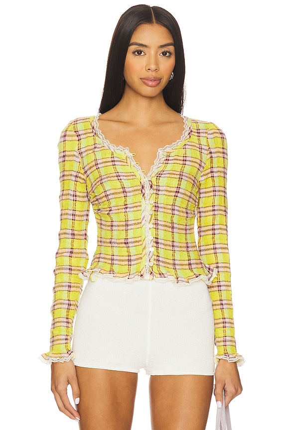 view 1 of 4 x REVOLVE Elliot Smocked Top in Avocado Combo