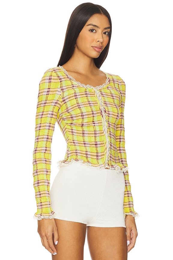 view 2 of 4 x REVOLVE Elliot Smocked Top in Avocado Combo