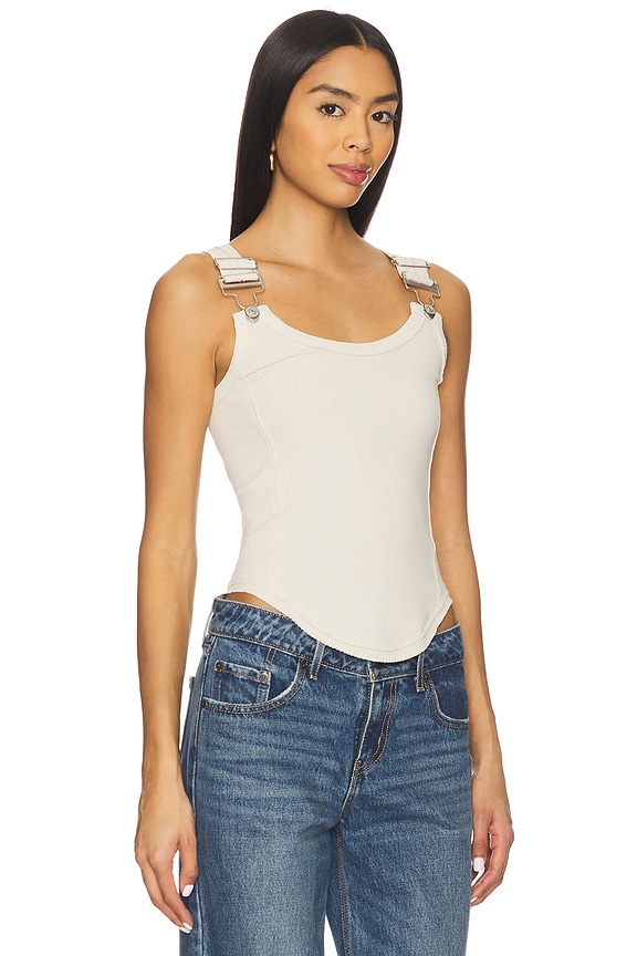 view 2 of 4 x We The Free Jamie Buckle Tank In Tea in Tea