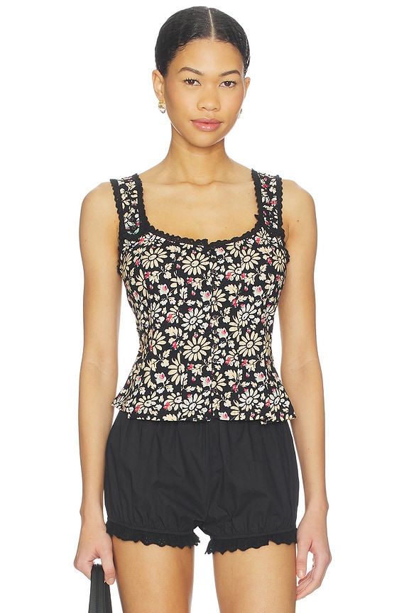 view 1 of 5 Bridgette Corset Top in Black Combo