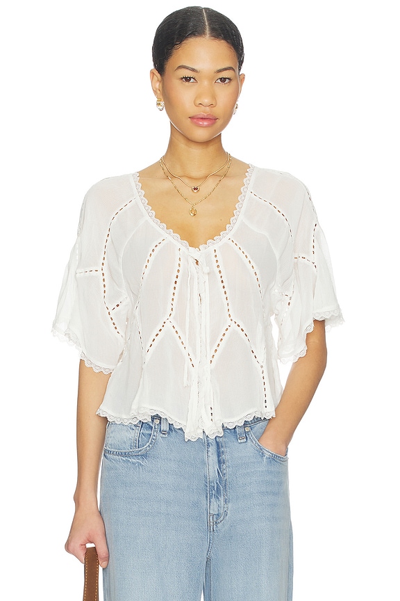 view 1 of 4 BLUSA FREE PEOPLE MICHELLE in Clean Ivory