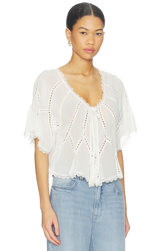 view 2 of 4 BLUSA FREE PEOPLE MICHELLE in Clean Ivory