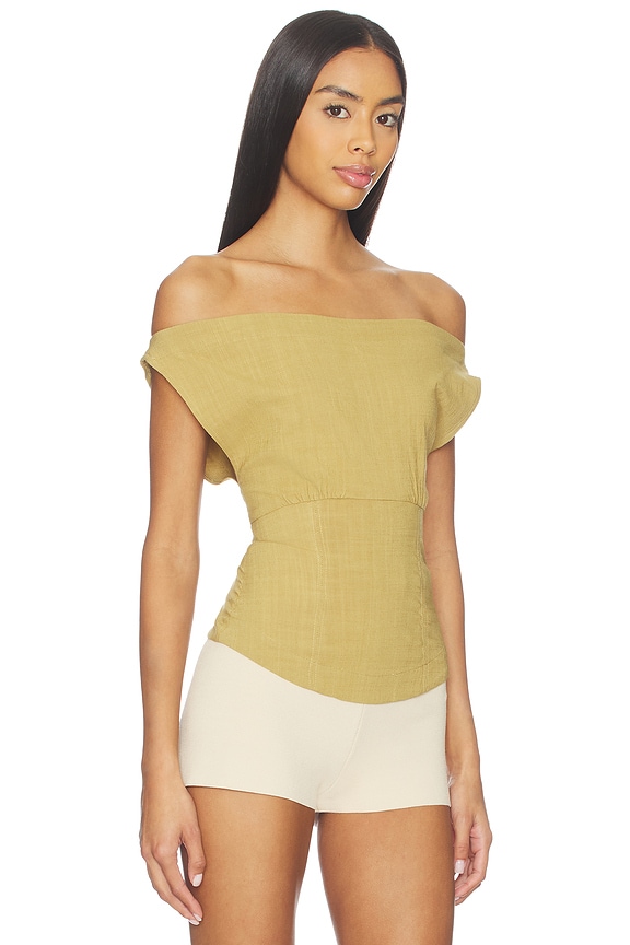 view 2 of 4 Harper Top in Dill Seed