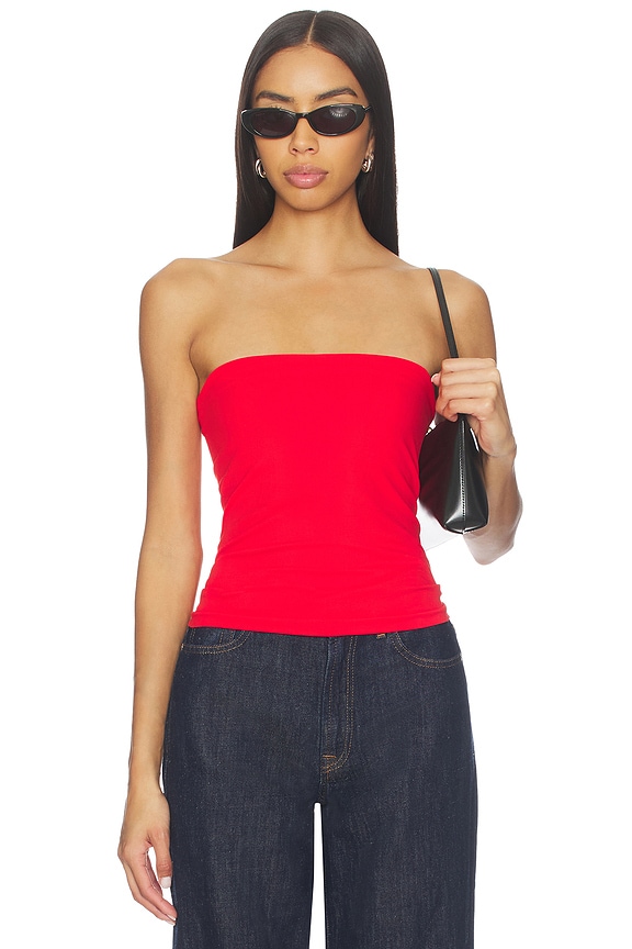 view 1 of 4 The Carrie Tube Top in Fp High Risk Red