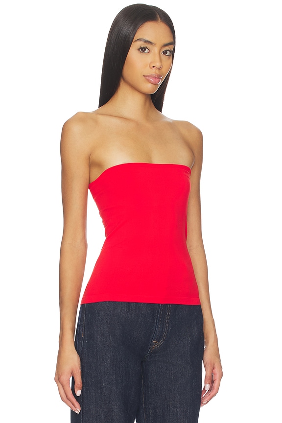 view 2 of 4 The Carrie Tube Top in Fp High Risk Red
