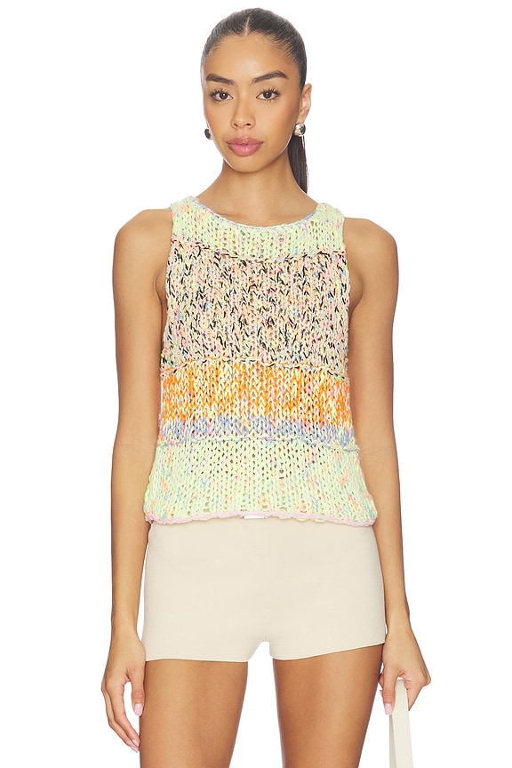 view 1 of 5 CAMISETA TIRANTES FREE PEOPLE FLEA MARKET in Green Combo