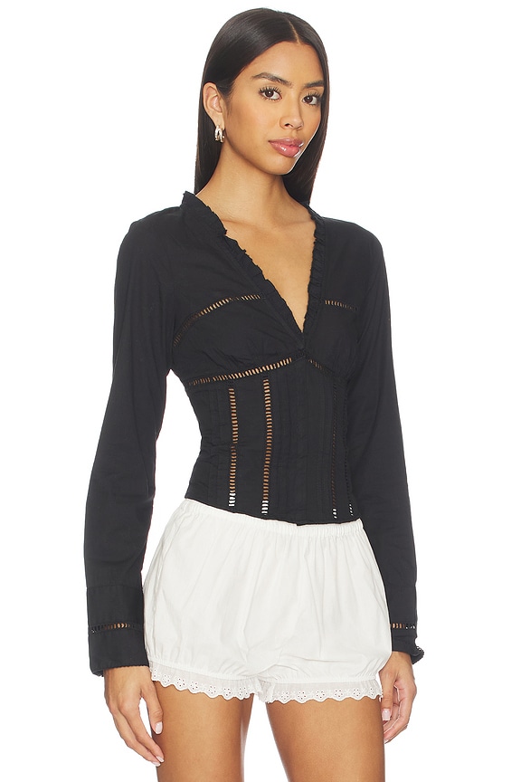 view 2 of 4 TOP CORSÉ FRANKIE in Black