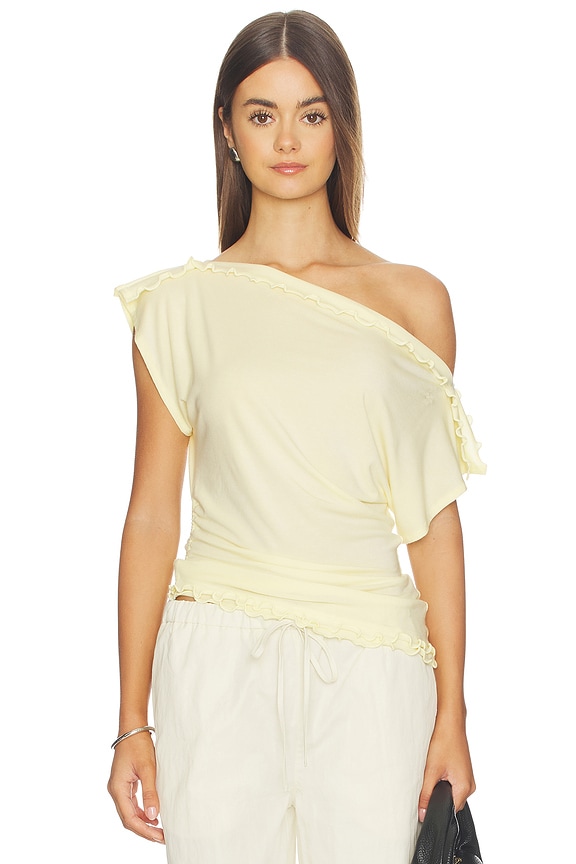 view 1 of 5 TOP EN MAILLE RILEY in Pear Sorbet