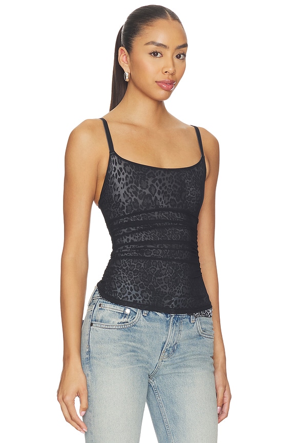 view 2 of 4 X Intimately Sugar And Spice Cami in Black & Grey Cheetah