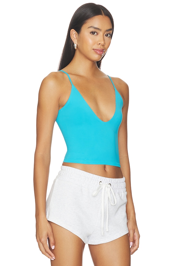 view 2 of 4 DÉBARDEUR À FINES BRETELLES FREE PEOPLE ROUND TWO in Tropical Blue