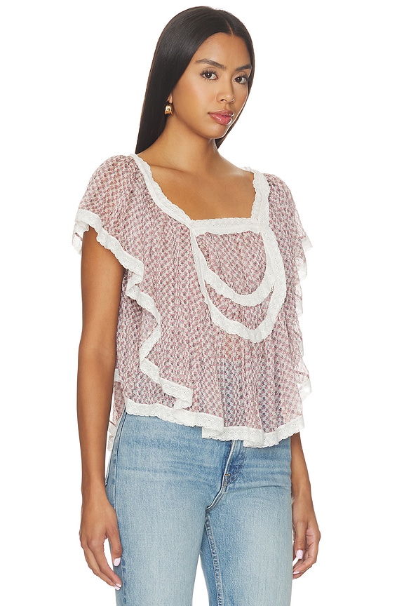 view 2 of 5 Clara Top in Eggnog Combo