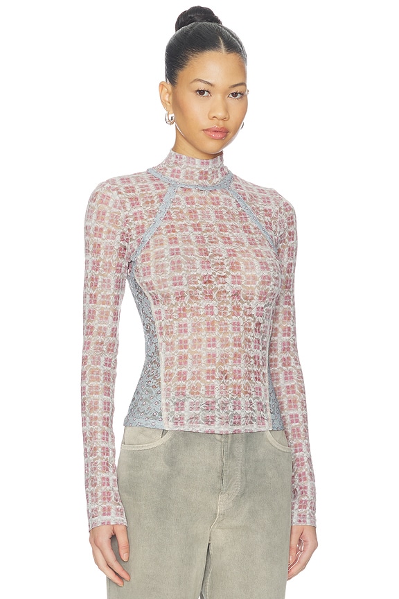 view 2 of 5 Lyric Long Sleeve Top in Tea Combo