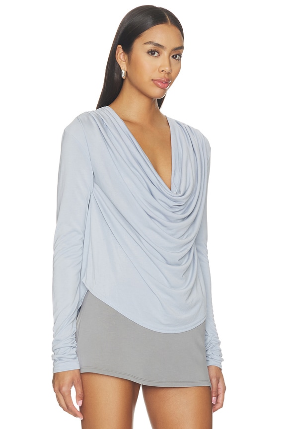 view 2 of 4 TOP MANCHES LONGUES JANE in Grey Dawn
