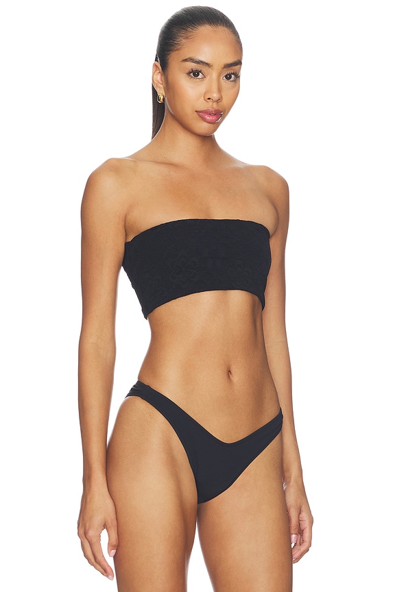 view 2 of 4 x free-est Lola Bandeau Bikini Top in Black