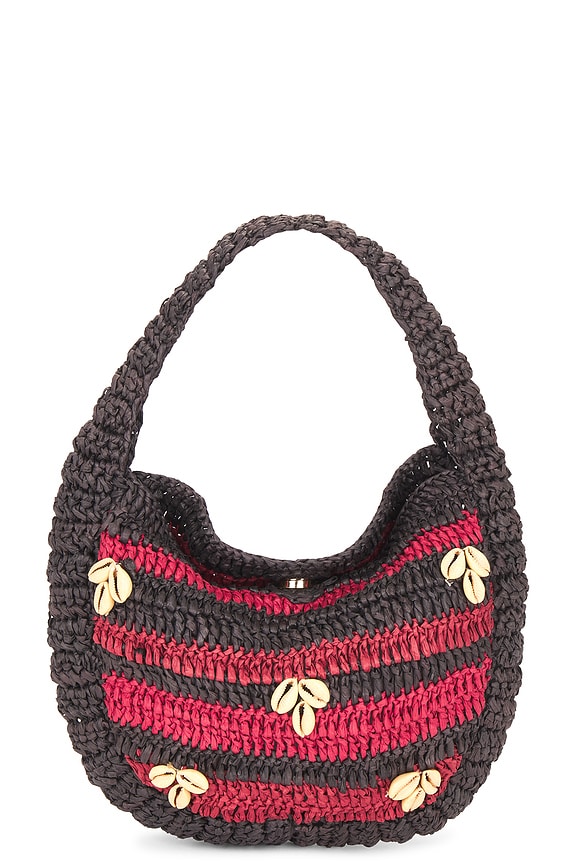 view 1 of 4 Belize Shell Clutch in Dark