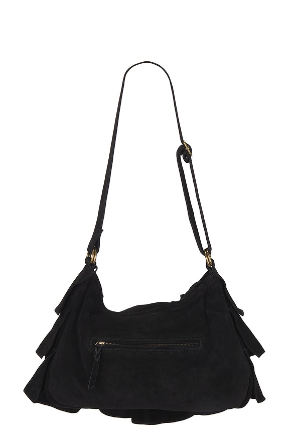view 2 of 4 Rae Ruffle Shoulder Bag in Black