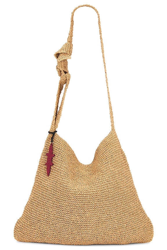 view 1 of 4 Coastal Crush Straw Tote in Natural