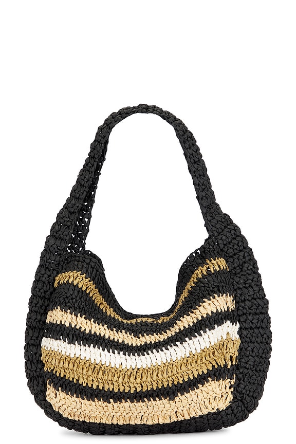 view 2 of 4 BOLSO CON ASA SUPERIOR BELIZE SHELL in Tan & Black
