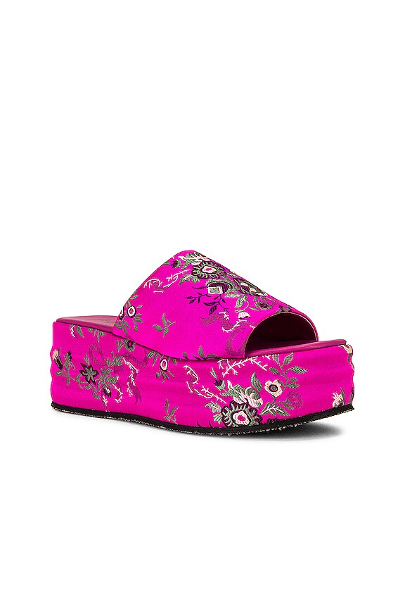 view 2 of 5 Harbor Brocade Platform in Fuchsia Fizz