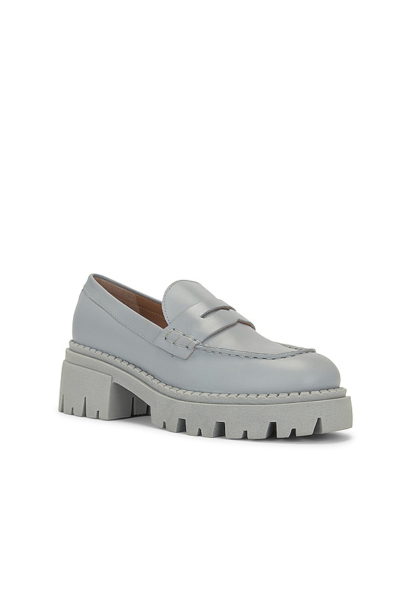 view 2 of 5 Lyra Lug Sole Loafer in Dusty Blue