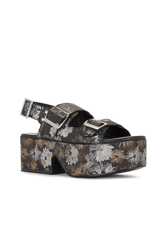 view 2 of 5 Follow Your Own Path Sandal in Daisy Print