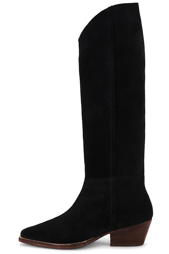 Free People Sway Low Slouch Boot in Black | REVOLVE