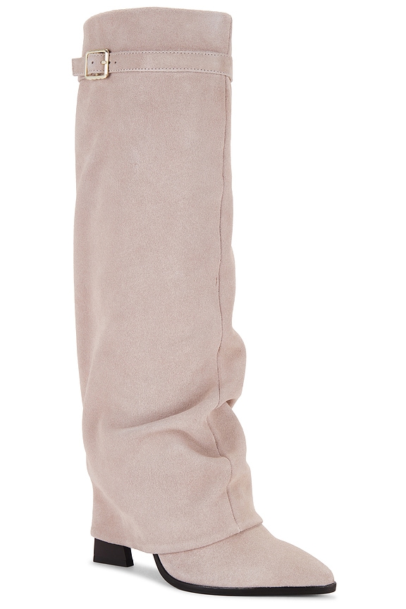 view 2 of 5 Felicity Foldover Boot in Dust Bunny