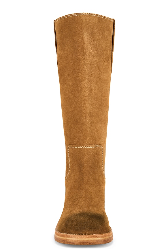 Free People Blaze Pull On Boot in Toffee Suede | REVOLVE