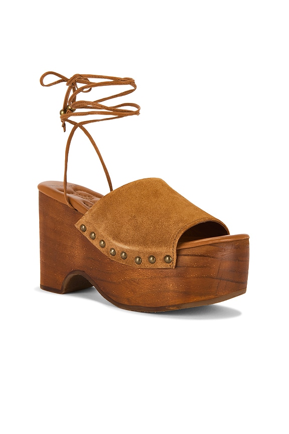 view 2 of 5 Front Row Wrap Clog in Vachetta