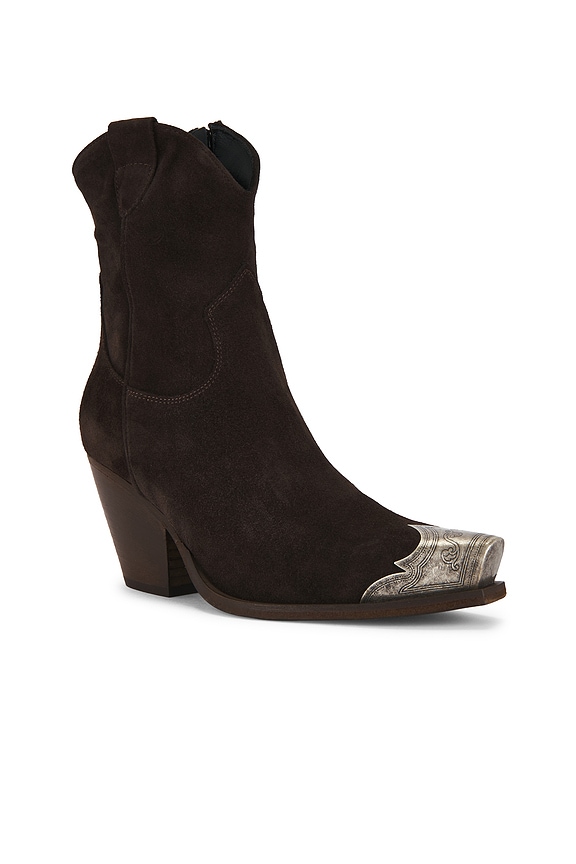 view 2 of 5 Brayden Western Boot in Chocolate Suede