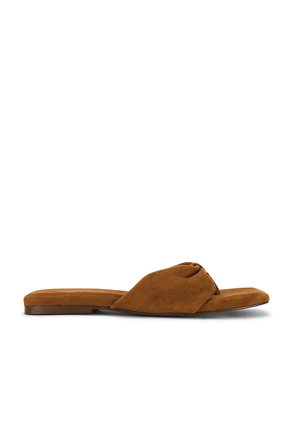 view 1 of 5 SANDALIA TIA VEGAN SUEDE in Driftwood Tan