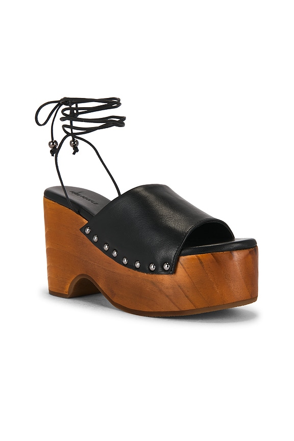 view 2 of 5 Front Row Wrap Clog in Black