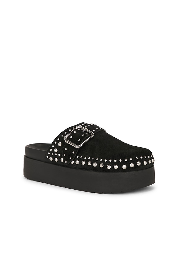 view 2 of 5 PANTUNFLA CAYATANA STUDDED  in Black Suede