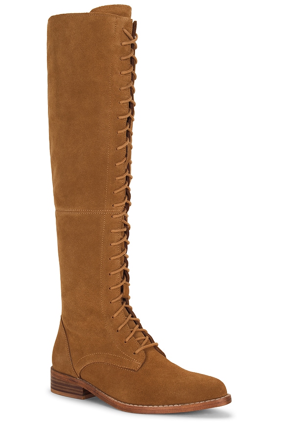 view 2 of 5 Davey Lace Up Boot in Camel Suede