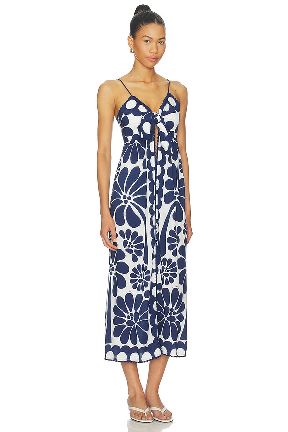 view 2 of 3 ROBE MI-LONGUE PALERMO in Palermo Blue