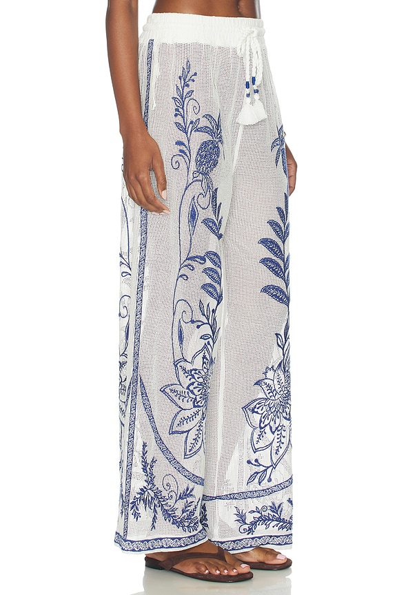 view 2 of 6 PIERNA ANCHA in Nina Embroidery Off-white