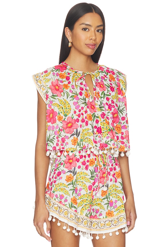 view 2 of 4 Banana Flowers Blouse in Off White