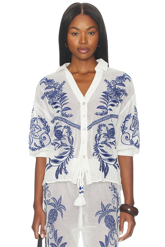 view 1 of 5 BLUSA in Nina Embroidery Off-white