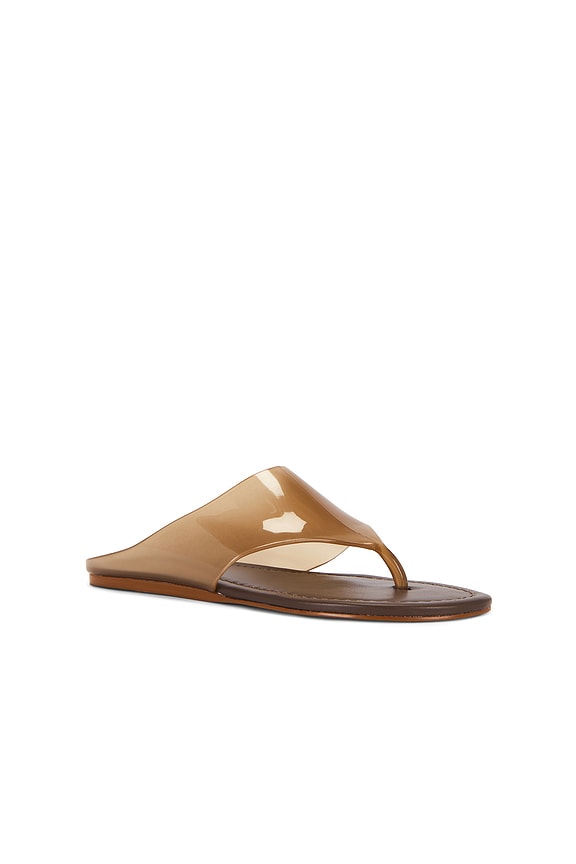 view 2 of 5 Jelly Thong Flat Sandal in Walnut